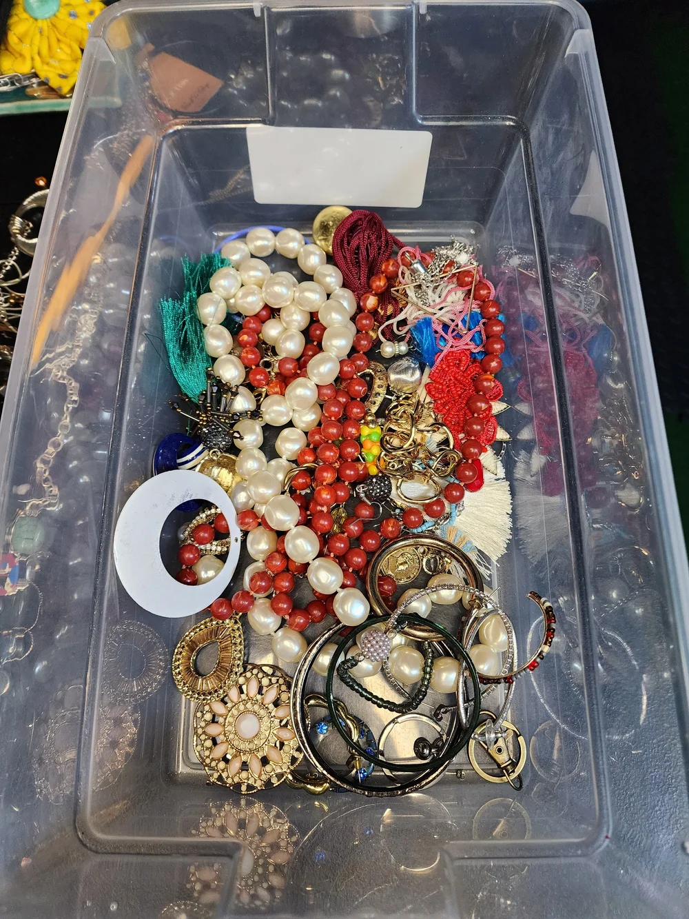 1lb Mixed Fashion Jewlery Lot For Crafting May Or May Not Have Matches